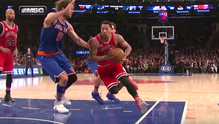 Derrick Rose Drops 30 In Loss, Gets First Dunk