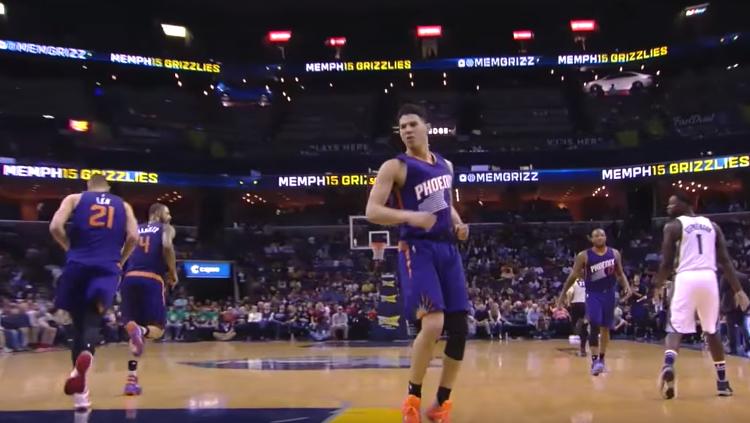 Devin Booker Steps Up to Down Memphis