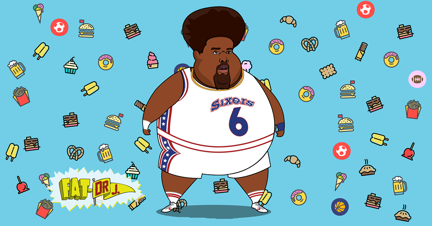 NBA Fat-letes Illustrated Series