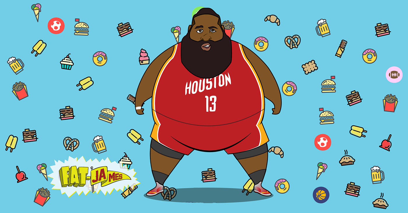 NBA Fat-letes Illustrated Series