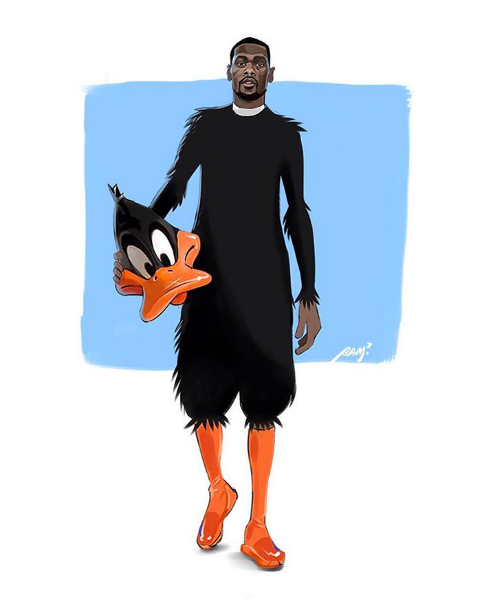 Kevin Durant x Daffy Duck Illustration
