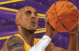 King Kobe Bryant Low Poly Art