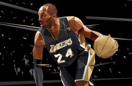 Kobe Bryant '24K Golden Black Mamba' Illustration
