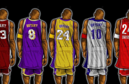 Kobe Bryant Through the Years Illustrated Series