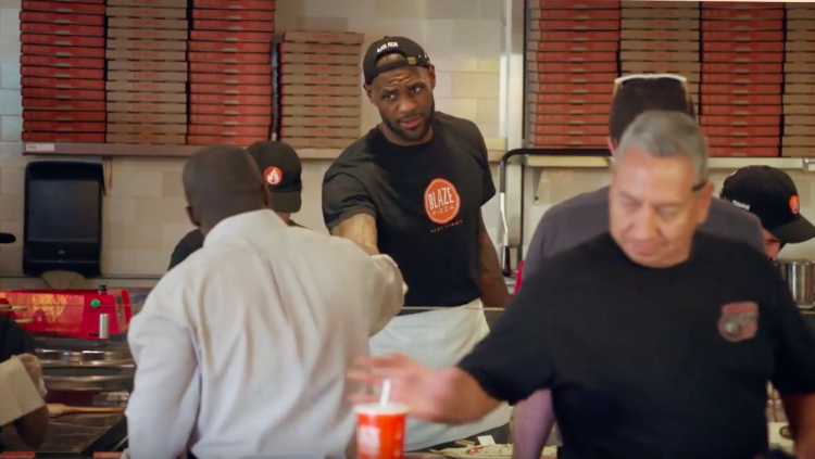 LeBron James, Undercover Pizza Master In Training