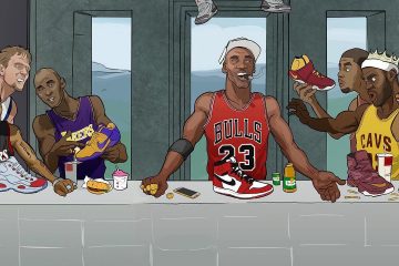 NBA Superstar Last Supper Illustration