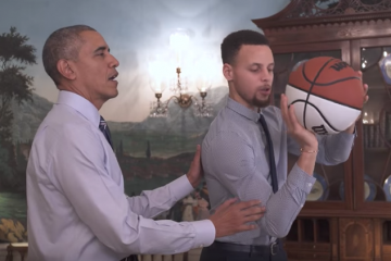 President Barack Obama Mentors Stephen Curry at the White House