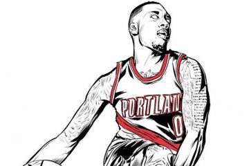 Damian Lillard New Wave Illustration