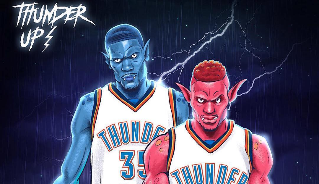 OKC Thunder x Monstars Illustration 