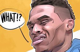 Russell Westbrook WHAT Illustration