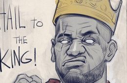 LeBron James Hail to the King Sketch