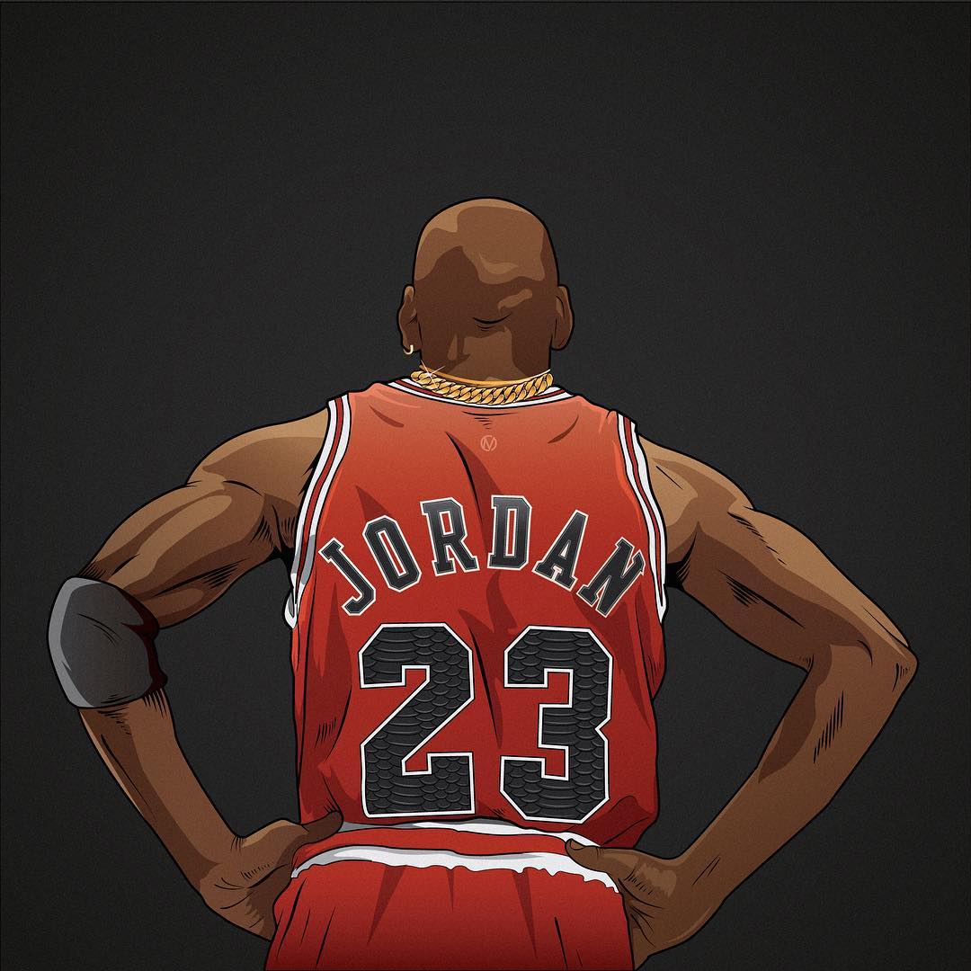 Michael Jordan Six Rings x Two Chains Illustration