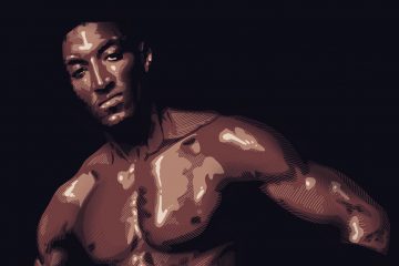 Scottie Pippen 90's Basketball Ad Illustration