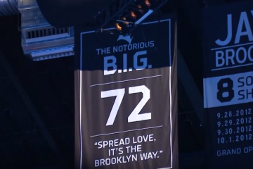 Brooklyn Nets Raise B.I.G to Banners