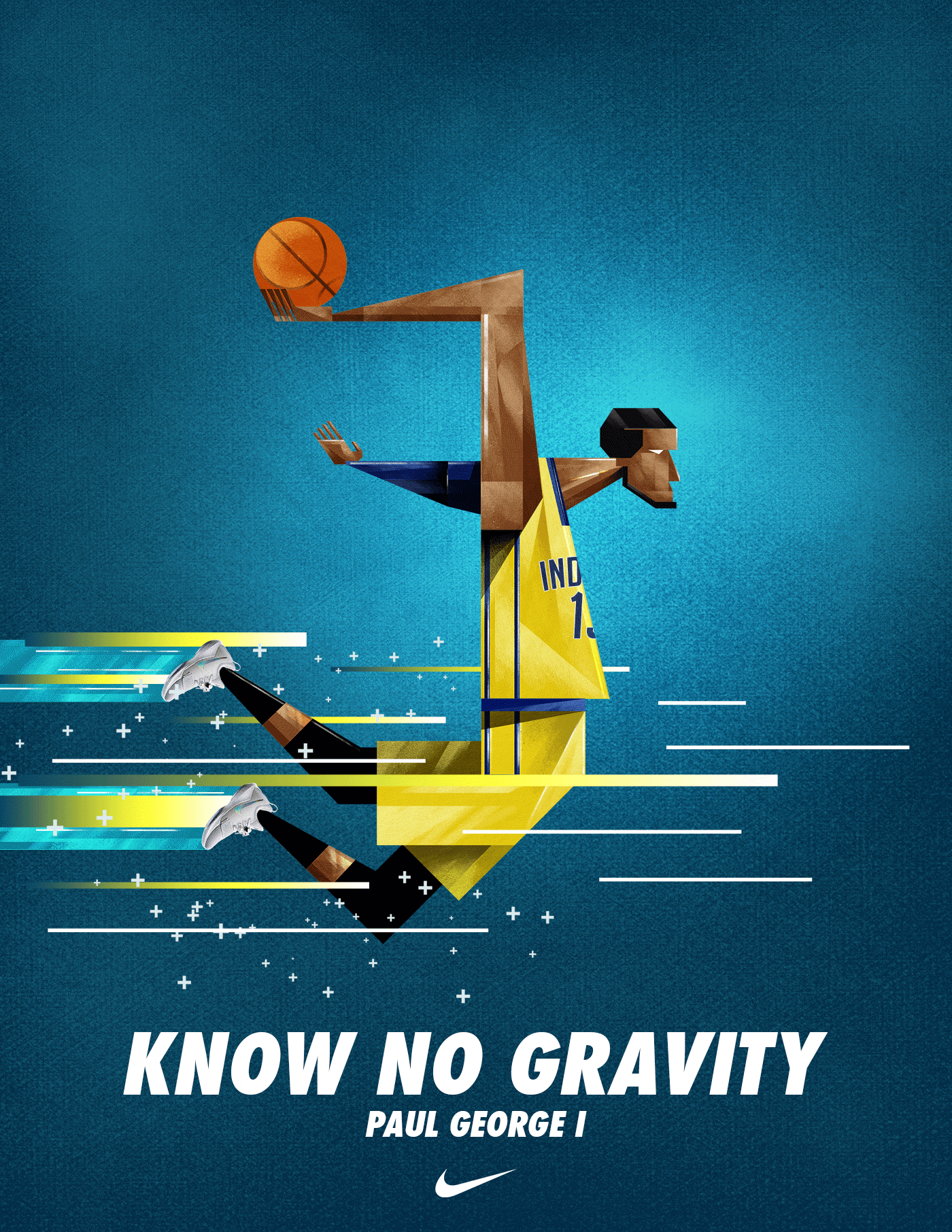 Paul George Know No Gravity Illustration