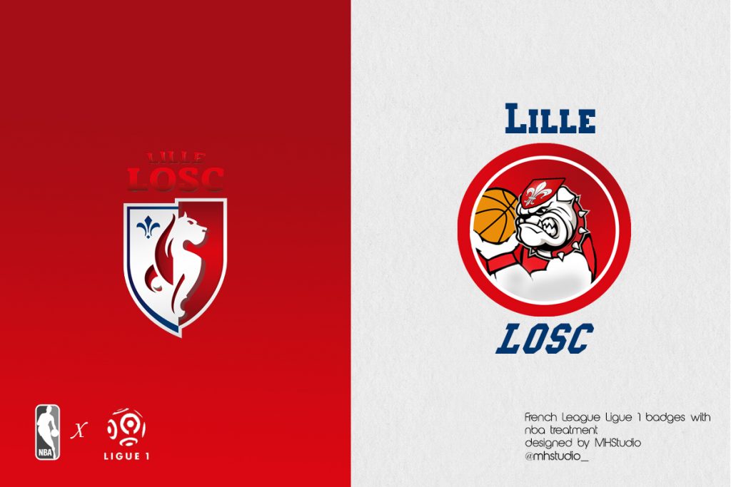 Ligue 1 x NBA Logos