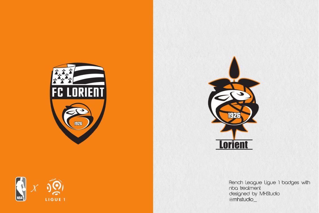 Ligue 1 x NBA Logos