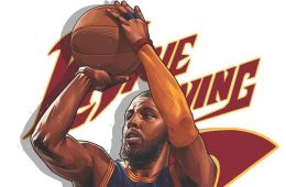 Kyrie Irving Winning Time Illustration