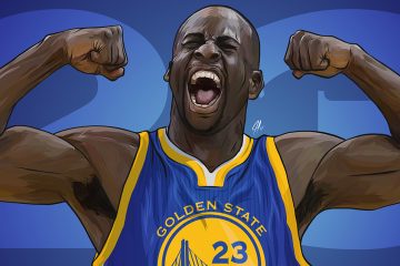 Draymond Green Flexing Illustration