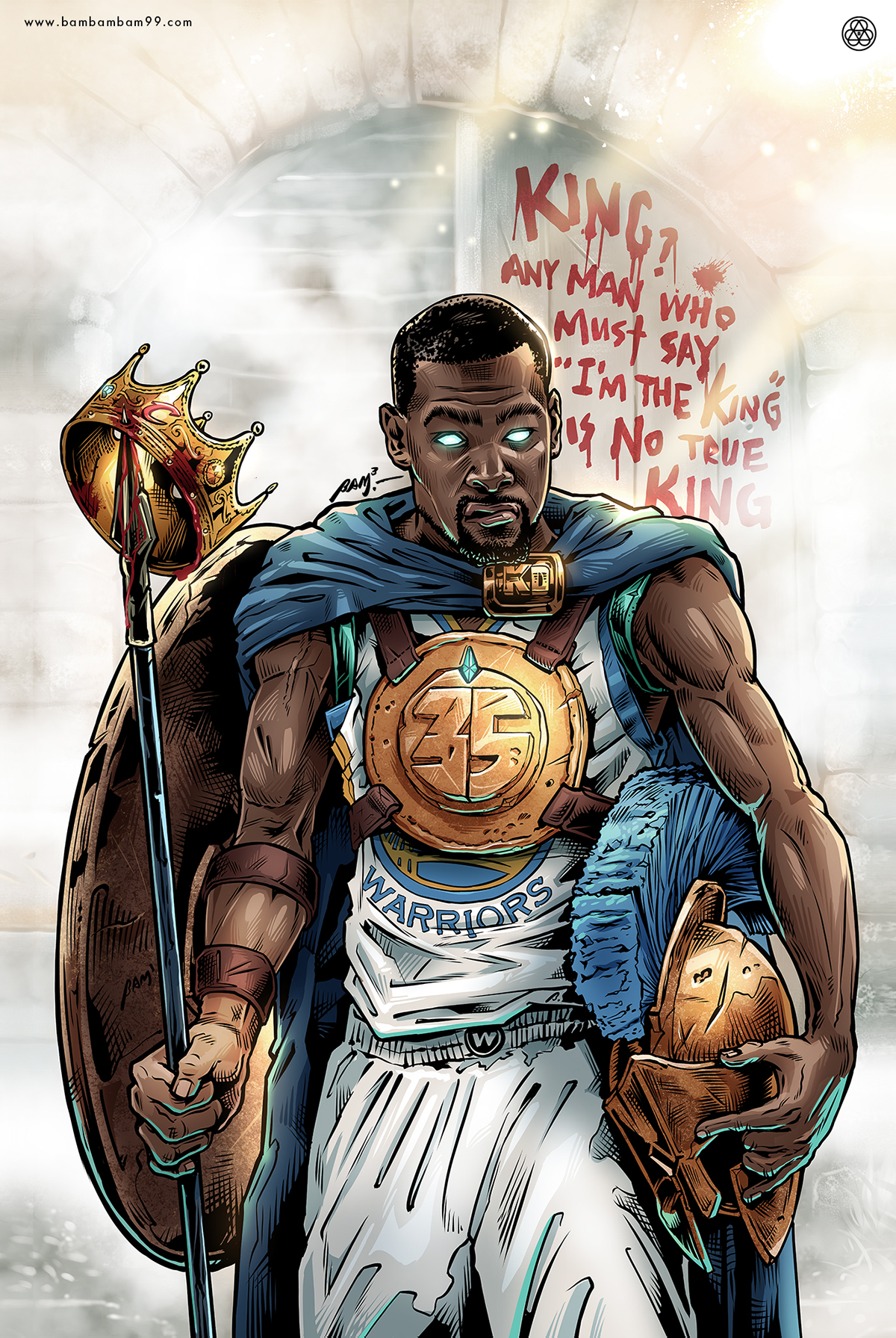 Kevin Durant Kingslayer Illustration