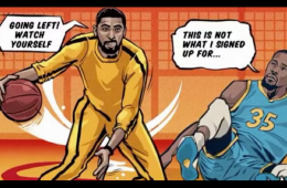 Kyrie Irving Game of Death Comic Illustration