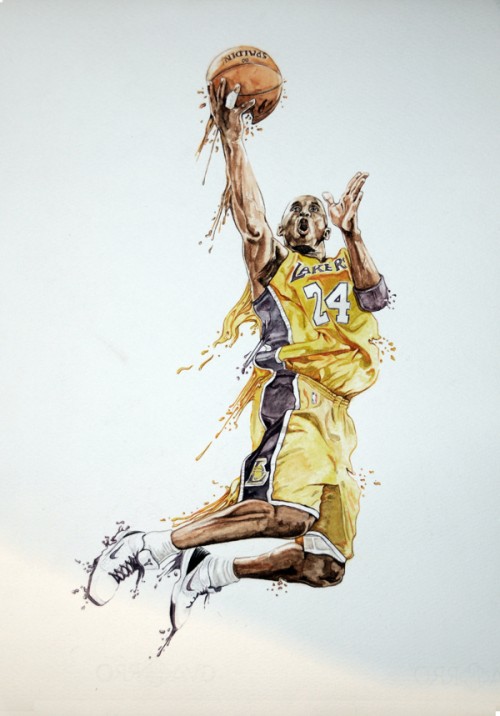 Kobe Bryant painting