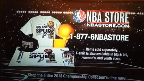 NBA TV Runs Spurs Championship Gear Commercial