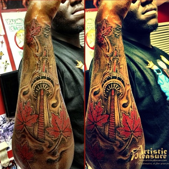 Anthony Bennett Reps Toronto With New Tattoo