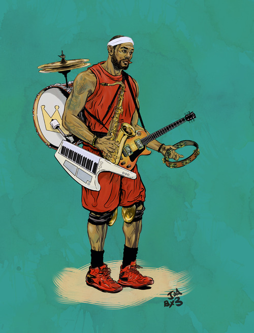 LeBron James 'One Man Band' Art