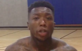 Nate Robinson Shows Off His Drop-Step Dunk