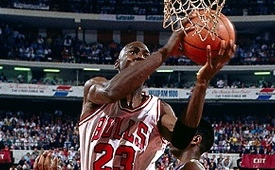 Michael Jordan Lay-up Rim Attack Highlights