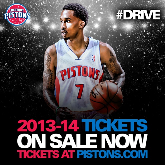 Detroit Pistons '2013-2014 Season Tickets' Art