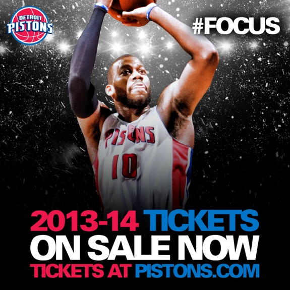 Detroit Pistons '2013-2014 Season Tickets' Art
