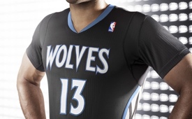 Timberwolves Sleeved 'Lights Out' Alternate Uniform