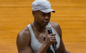 Dave Chappelle Plays Ball With Fans at the Target Center