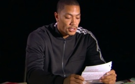 Derrick Rose Reads Get Well Letters From Fans