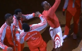 Dwight Howard Stars In the Rockets Pre-Game Kung Fu Skit