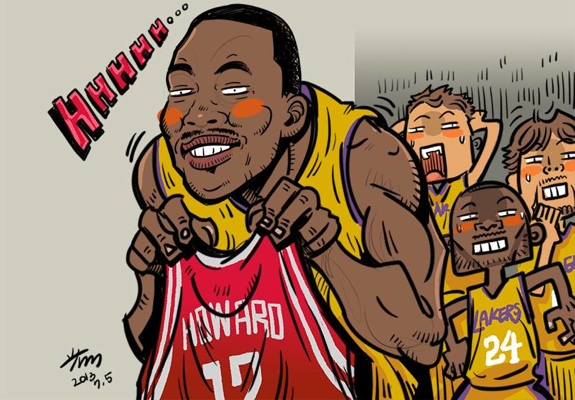 Dwight Howard Spurning the Lakers Art