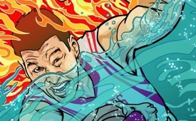 Jeremy Lin 'Go Through Fire and Water' Art