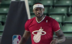 Sleeved Christmas Day Uniforms 'Jingle Hoops' Commercial
