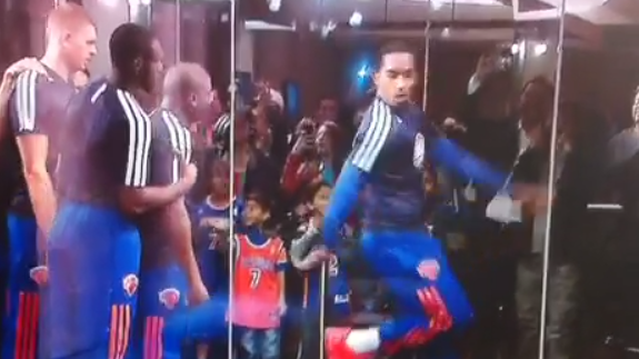 JR Smith Was Pre-Game Dancing