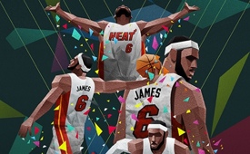 LeBron James MVP 'Polygon' Art