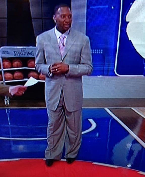 Tracy McGrady In the Biggest Suit Ever