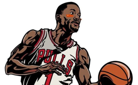 Derrick Rose 'Third Coming' Caricature Art - Hooped Up