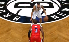 Deron Williams Hits Chris Paul With The Cross