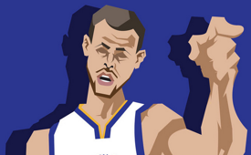 Stephen Curry 'All-Star Game Bound' Caricature Art