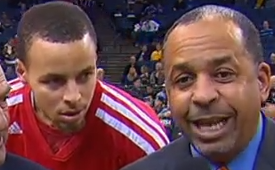 Young Curry Video Bombs Old Curry