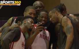 LeBron James Holds Dunk Expo After Heat Practice