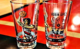 Blazers Giving Fans a Robin Lopez Collectable Glass Tonight