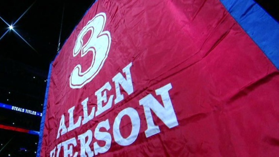Allen Iverson Has His Number Retired By the Sixers